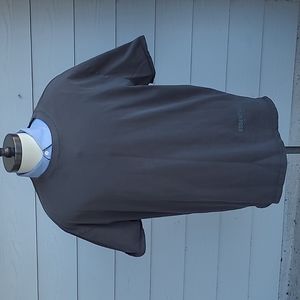 FEAR OF GOD Essentials Green Grey‎ Cotton Mens Large Short Sleeve Shirt RARE